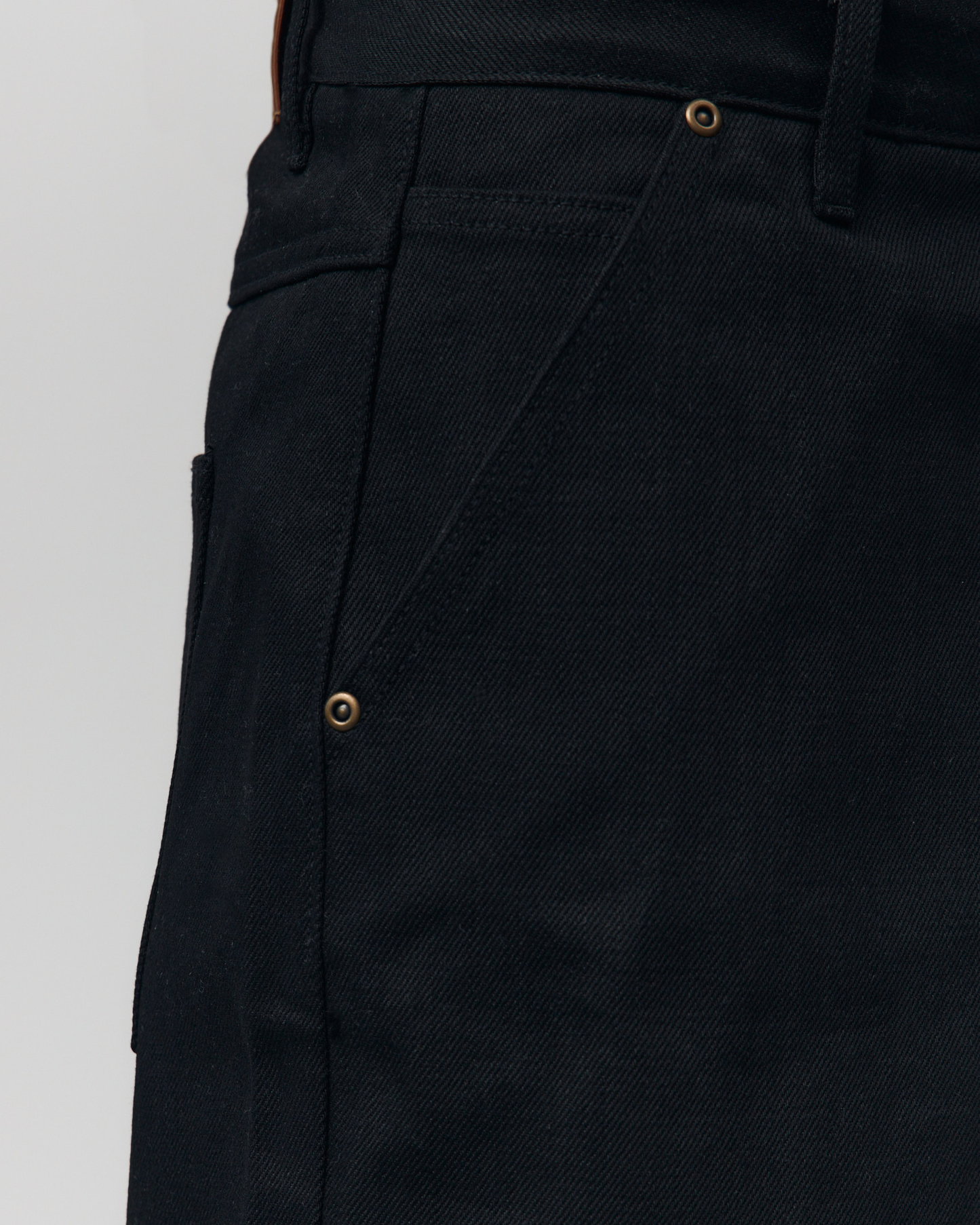 SELVEDGE RAW JEANS - JET BLACK