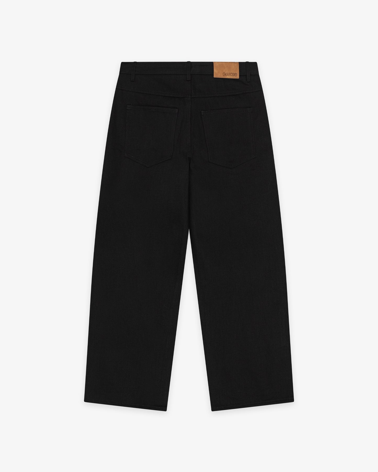 SELVEDGE RAW JEANS - JET BLACK