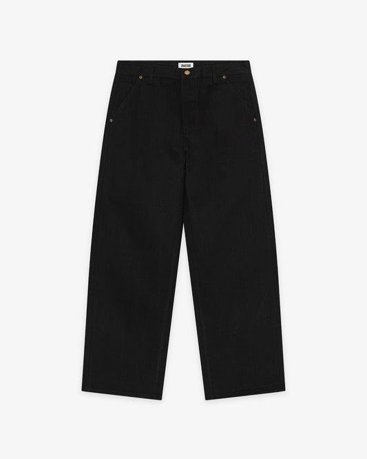 SELVEDGE RAW JEANS - JET BLACK