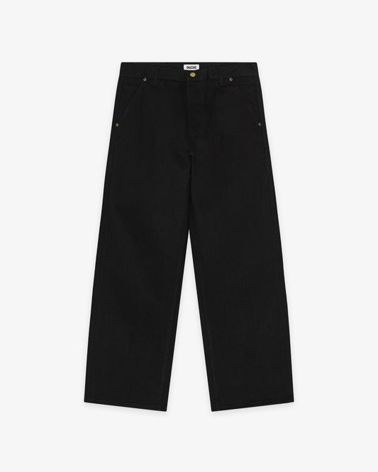 SELVEDGE RAW JEANS - JET BLACK
