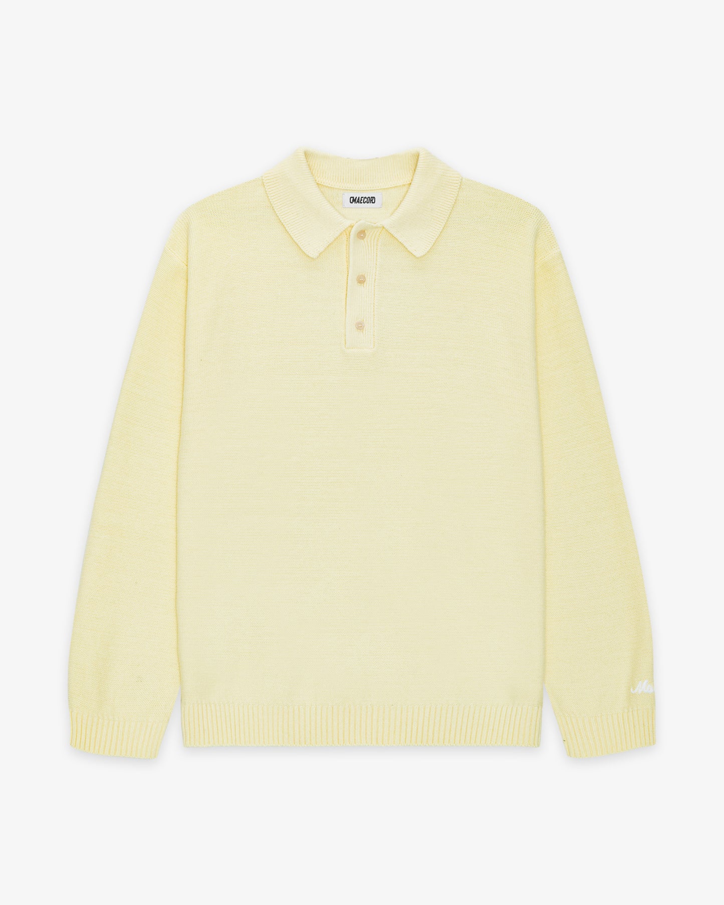 PURL POLO KNIT - PASTEL YELLOW