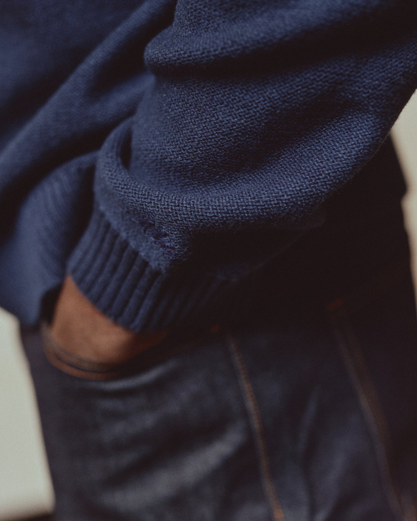 PURL POLO KNIT - MIDNIGHT