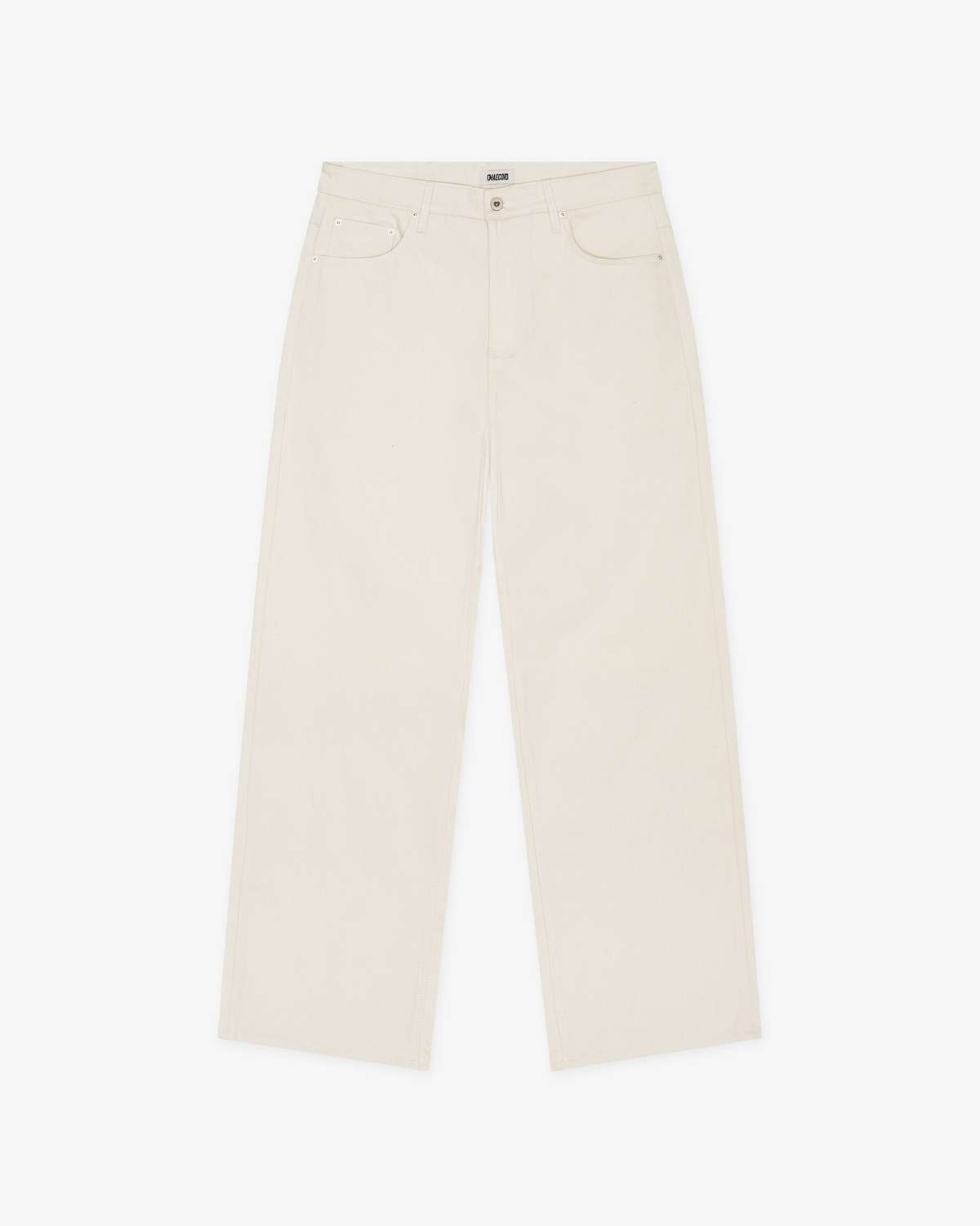 RAW DENIM JEANS - BONE