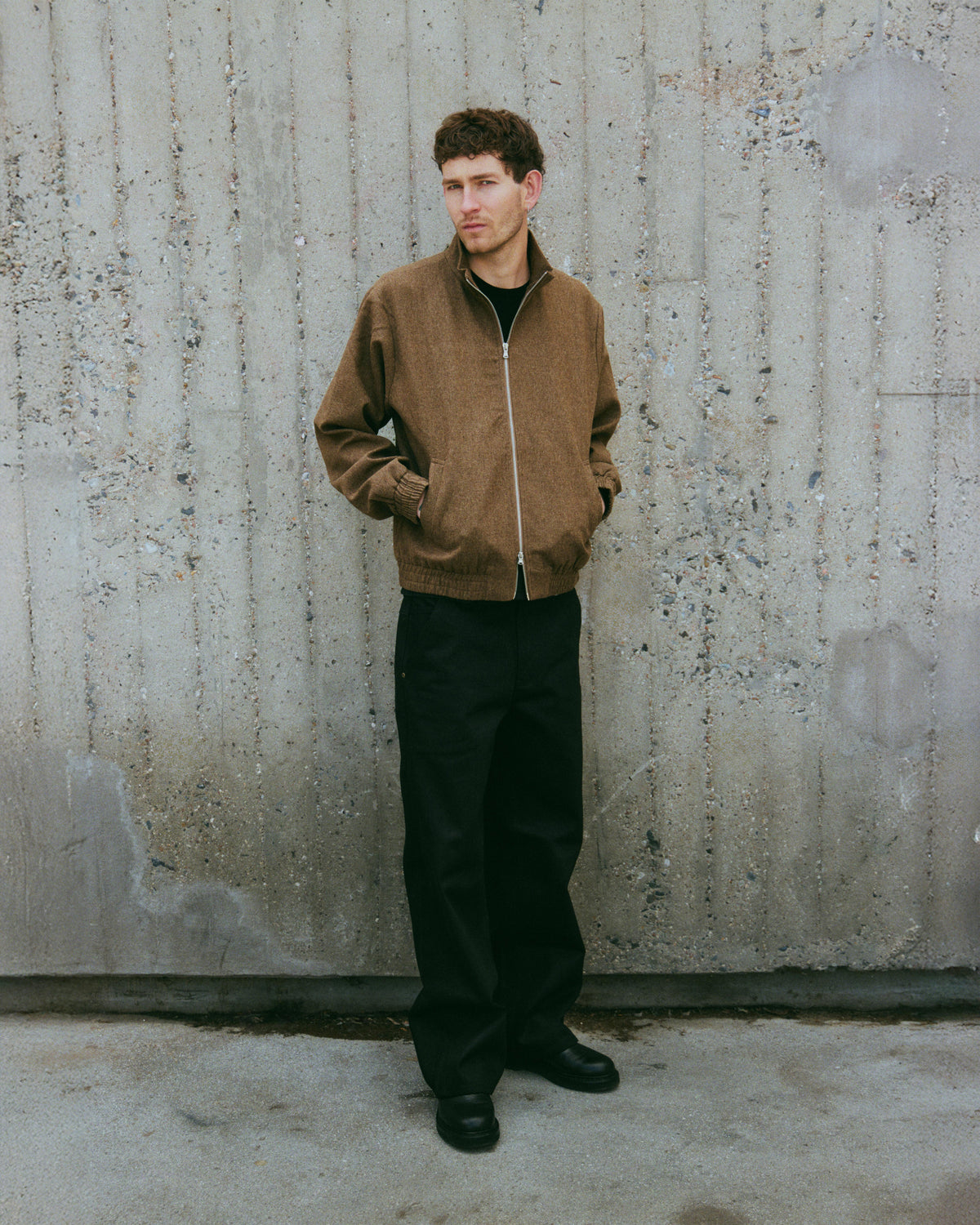 AKSEL ZIP - PECAN MELANGE