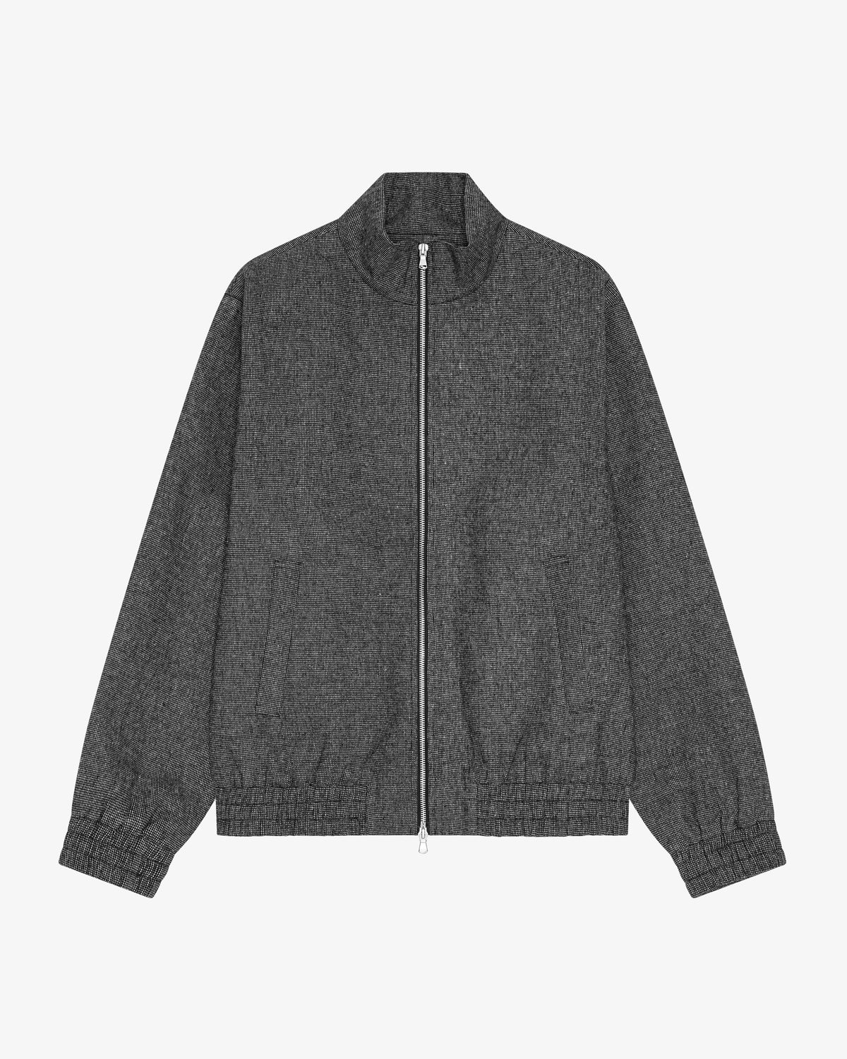 AKSEL ZIP - GREY MELANGE
