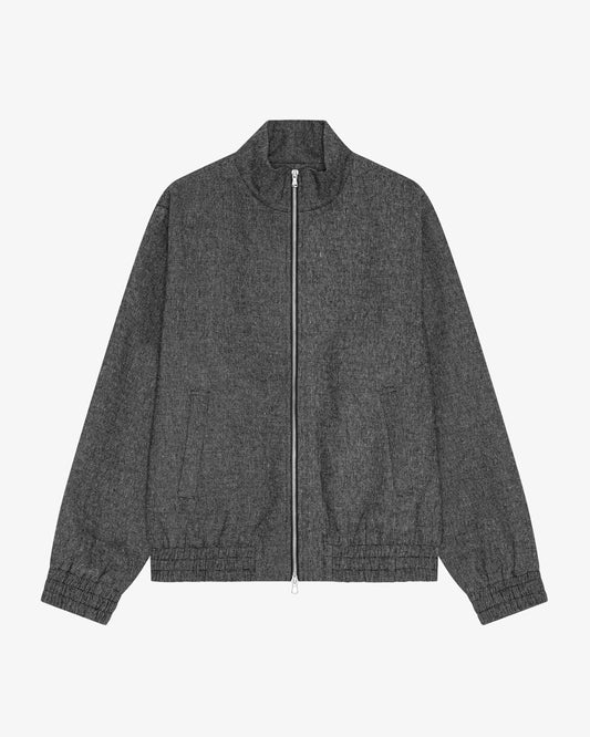 AKSEL ZIP - GREY MELANGE